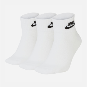 Набор носков Nike SK0110-101 U NK NSW EVRY ESSENTIAL ANKLE 3PR S (34–38) 3 пары Белый (193145890633)