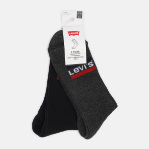 Набор носков Levi's 902012001-208 35-38 2 пары Mid Grey/Black (8718824835198) в Николаеве