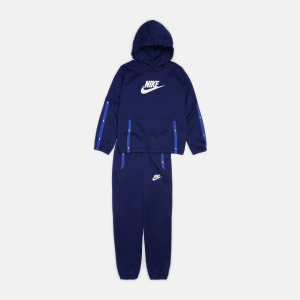 Спортивний костюм дитячий Nike U NSW Tracksuit Poly Pack Hook DD8552-492 140-146 см M Синій (0195238050771) краща модель в Миколаєві