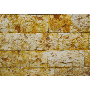Искусственный камень для фасада Золотой Мандарин Травертин Скеля Онтарио 1 м2