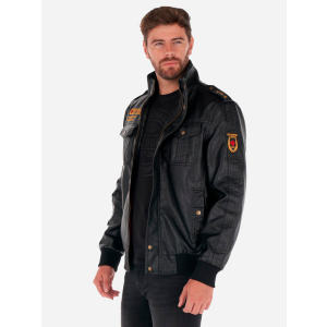 Куртка зі штучної шкіри Lee Cooper 10695510-3 L Black (4894534286254) ТОП в Миколаєві