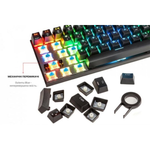 Клавиатура Motospeed CK62 Outemu Blue (mtck62bmb) Black USB (mtck62bmb) ТОП в Николаеве