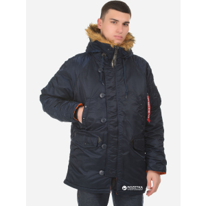 Парку Alpha Industries Slim Fit N-3B Parka L Replica Blue/Orange краща модель в Миколаєві