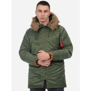 Парку Alpha Industries Slim Fit N-3B Parka 5XL Sage/Orange ТОП в Миколаєві