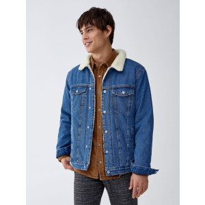 Джинсова куртка Pull & Bear 9711/504/427 M Синя джинс (09711504427033) ТОП в Миколаєві