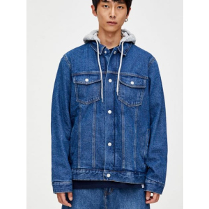 Джинсова куртка Pull & Bear 9716/500/400 L Синя джинс (09716500400042) ТОП в Миколаєві