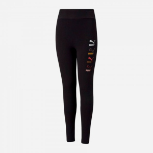 Спортивные леггинсы детские Puma Classics Graphics Leggings 58929101 116 см Black (4063699366389) лучшая модель в Николаеве