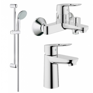 Комплект смесителей для ванной GROHE BauLoop S-Size хром латунь 123214S в Николаеве