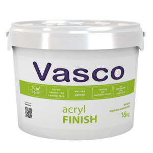 Шпаклівка акрилова для внутрішніх робіт Vasco Acryl Finish 16кг ТОП в Миколаєві