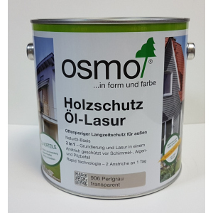 Зщитное масло – лазурь OSMO HOLZSCHUTZ ÖL-LASUR 906 (серый жемчуг) 0.125 л. лучшая модель в Николаеве