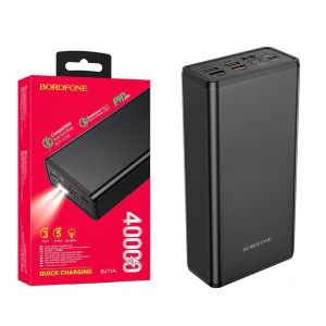 Павербанк Borofone 20W Quick Charge 40000mAh 4xUSB/2xType-C/1xLightning, PD/QC, 20W, 3A| рейтинг