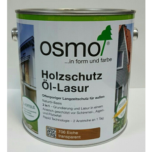 Защитное масло – лазурь OSMO HOLZSCHUTZ ÖL-LASUR 706 (дуб) 2.5 л.