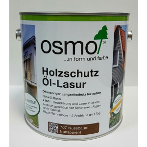 Защитное масло – лазурь OSMO HOLZSCHUTZ ÖL-LASUR 707 (орех) 0.125 л. рейтинг