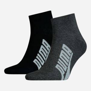 Набір шкарпеток Puma Unisex BWT Lifestyle Quarter Socks 2 pack 90795301 35/38 2 пари Black/White (8720245031127) краща модель в Миколаєві