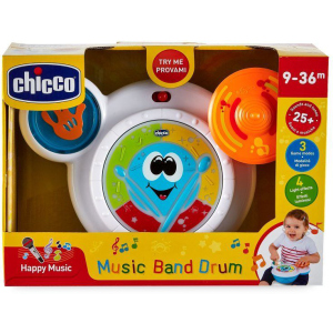 Іграшка музична Chicco Music Band Drum (06993.10) краща модель в Миколаєві