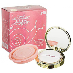 Пудра, що омолоджує Enough EGF Snail Two Way Cake SPF43 PA++ №13 зі змінним блоком 13 г + 13 г (8809280066049) краща модель в Миколаєві