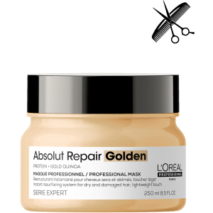 Професійна маска L'Oreal Professional Serie Expert Absolute Repair Gold для інтенсивного відновлення пошкодженого волосся без обтяження 250 мл (3474636975327) ТОП в Миколаєві