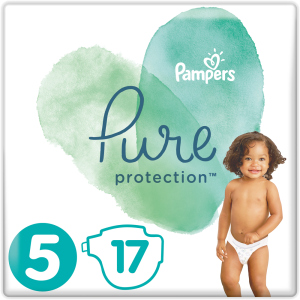 купити Підгузки Pampers Pure Protection Розмір 5 Junior 11-16 кг 17 шт (8001841023335)