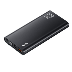 Внешний аккумулятор Power Bank Topk 10000mAh I1007P 20W QC+PD Bleck лучшая модель в Николаеве