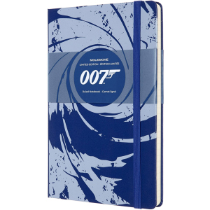 Нотатник Moleskine James Bond 13 х 21 см 240 сторінок у лінійку Синя (8053853603845)