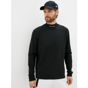 Водолазка Calvin Klein Texas Micro Branding Ls High Neck Te J30J319313-BEH L Чорна (8719854508472) краща модель в Миколаєві