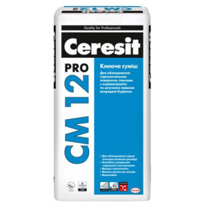 Клеящая смесь для напольных плит и керамогранита Ceresit CM 12 pro 27кг в Николаеве