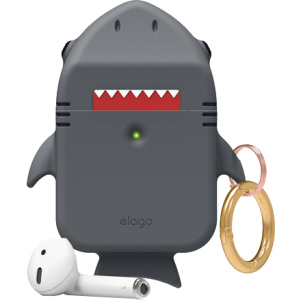 хорошая модель Чехол Elago Shark Case для AirPods Dark Grey (EAP-SHARK-DGY)