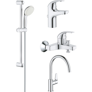 Набір змішувачів GROHE Start Curve 126748К (23805000+23768000+27598001+31554001) в Миколаєві