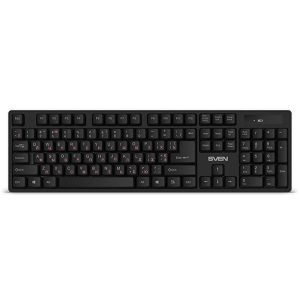 Клавіатура Sven KB-C2100W Black USB UAH краща модель в Миколаєві