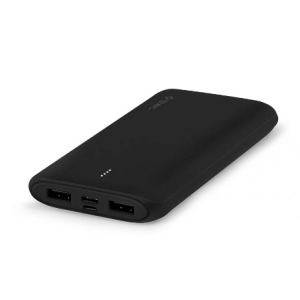 Універсальна мобільна батарея Ttec 10000mAh PowerSlim Duo Black краща модель в Миколаєві