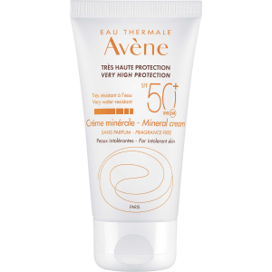 Солнцезащитный крем Avene SPF 50+ минеральный для гиперчувствительной кожи 50 мл (3282779355773) ТОП в Николаеве