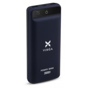 купити Батарея універсальна Vinga 20000 mAh QC3.0 Display soft touch purple