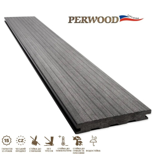 Террасная доска Perwood Natural Massive Серый Камень 161х21х4000 мм (400072) в Николаеве