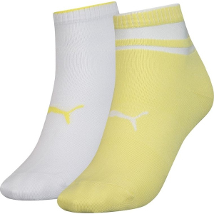 Набор носков Puma Short Sock Structure 2p Women 103002001-013 39-42 р 2 пары Жёлтый/Белый (8718824798981) в Николаеве