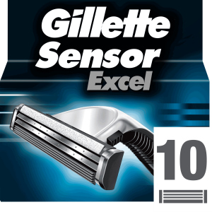 Сменные картриджи для бритья (лезвия) мужские Gillette Sensor Excel 10 шт (3014260245832) ТОП в Николаеве