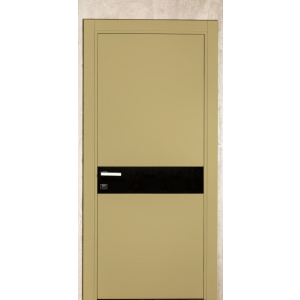 Межкомнатная дверь Gradius 900х2030 антрацит со вставкой надежный