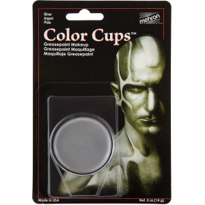 Кремовый грим Mehron Color Cups Silver 12 г (CCC-S) (764294502090) лучшая модель в Николаеве