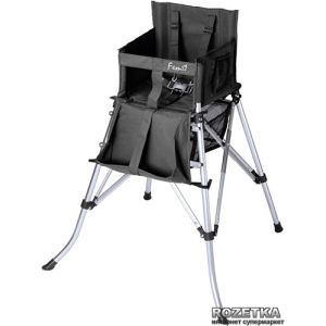 Дитячий стільчик для годування переносний FemStar One2Stay Folding Highchair Чорний (8717333400040) ТОП в Миколаєві