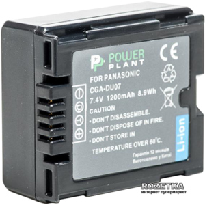 Акумулятор PowerPlant для Panasonic VW-VBD070, CGA-DU07 (4775341113394) краща модель в Миколаєві