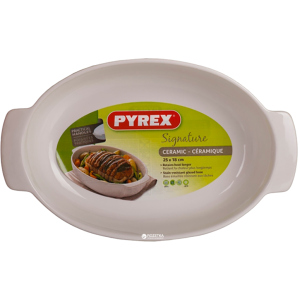 Форма овальная для выпекания Pyrex Signature 25х18 см Белая (SG25OR1)