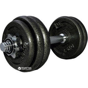 Гантелі набірні LiveUp Dumbell Set 1 шт. Black (LS2311-15) ТОП в Миколаєві