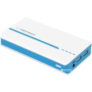 УМБ Esperanza 11000 mAh White/Blue (EMP107WB) ТОП в Миколаєві