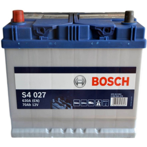 Автомобильный аккумулятор Bosch 70Аh (+/-) ASIA S4027 (630EN) (0 092 S40 270) ТОП в Николаеве