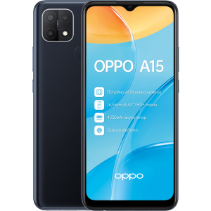 Мобильный телефон OPPO A15 2/32GB Dynamic Black лучшая модель в Николаеве