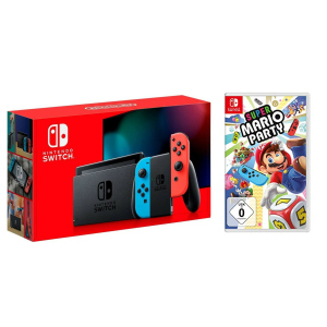 Nintendo Switch Neon blue/red - Обновлённая версия + Super Mario Party + чехол ТОП в Николаеве