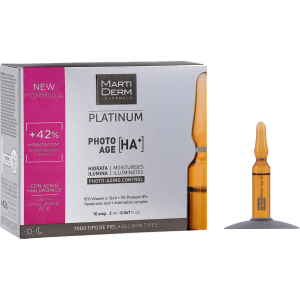 Ампули MartiDerm Platinum Photo-Age Ampollas HA+ 10 шт х 2 мл (8437000435372) рейтинг