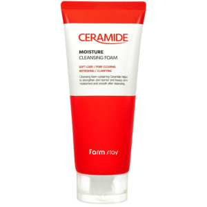 Пінка для вмивання FarmStay Ceramide Moisture Cleansing Foam з керамідами 180 мл (8809480772856) ТОП в Миколаєві