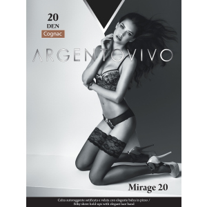 Панчохи Argentovivo Mirage 20 Den 3/4 р Cognac (8051403068496) краща модель в Миколаєві