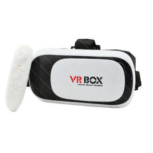 3D окуляри віртуальної реальності VR BOX NP 2.0 з пультом Black-White