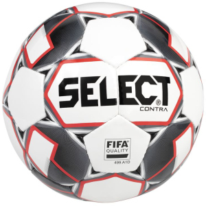 Мяч футбольный Select Contra FIFA (014) №4 White-Red (5703543200702) лучшая модель в Николаеве